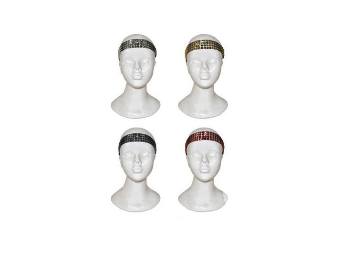 bandeau élastique clou carré rose