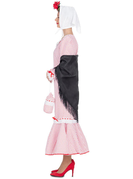 Déguisement madrilène blanc femme