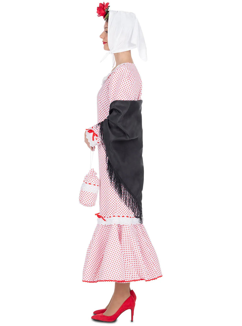 Déguisement madrilène blanc femme