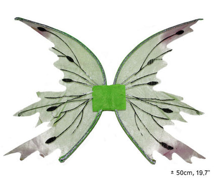 ailes de fée papillon à paillettes vert clair