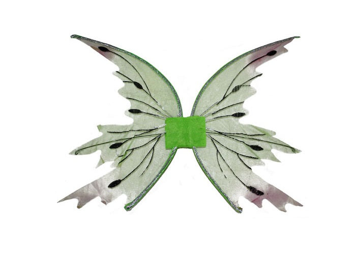 ailes de fée papillon à paillettes vert clair