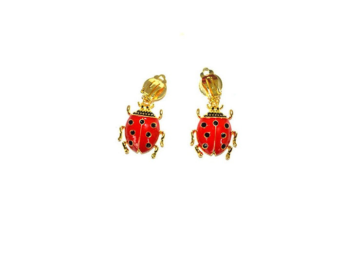boucles d''oreilles coccinelle