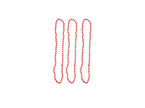 lot de 3 colliers de perles en plastique néon pink