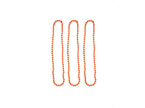 lot de 3 colliers de perles en plastique néon orange