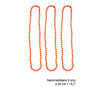 lot de 3 colliers de perles en plastique néon orange