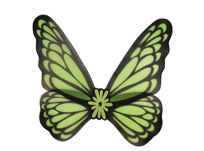 ailes de papillon fluo vert 76cm