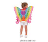 ailes de fée papillon coeur multicolore 67cm