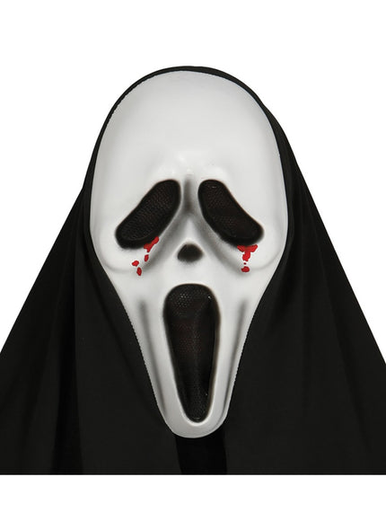Masque Scream larmes de sang avec capuche