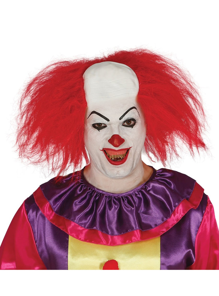 Perruque clown rouge homme