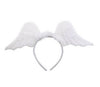 serre-tête ailes d''ange blanc avec fourrure