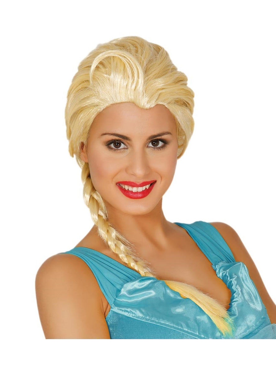 Perruque princesse des neiges femme