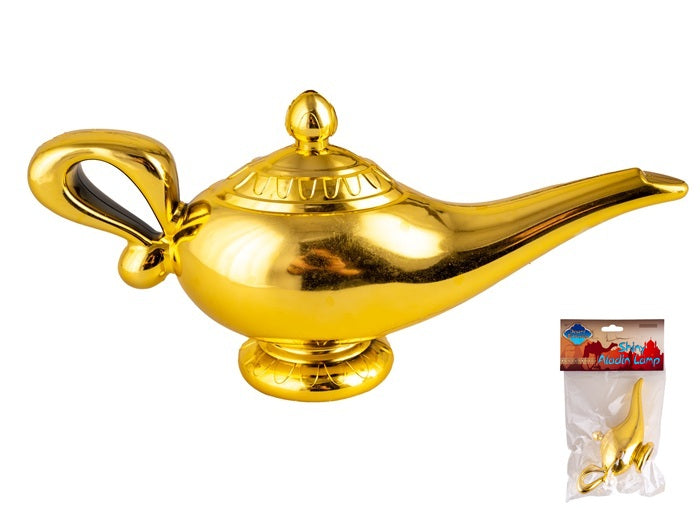 lampe de génie dorée 22x11cm