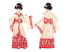 déguisement de geisha 2pcs femme taille xs/s