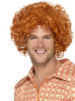 Perruque afro rousse homme