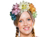 serre-tête avec fleurs multicolores