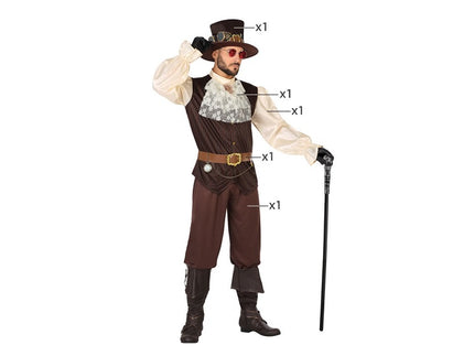 déguisement steampunk 5pcs homme taille xl