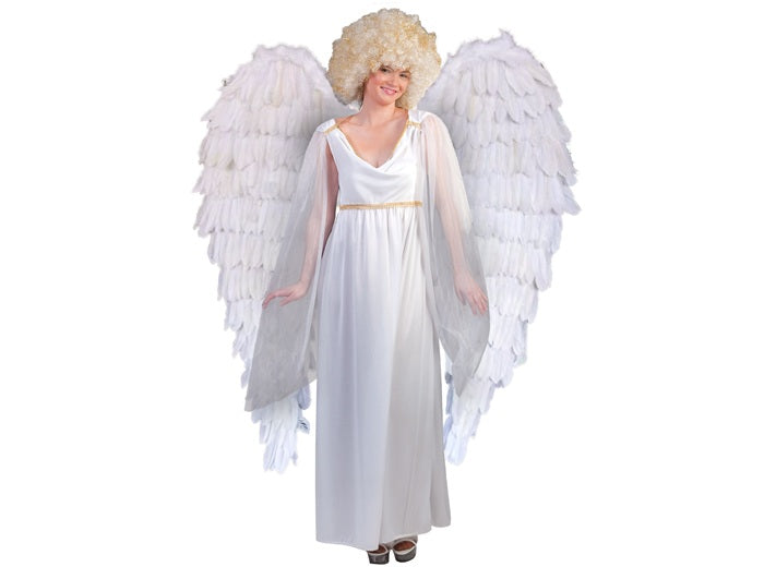 ailes d'ange géantes plumes blanches 120cm