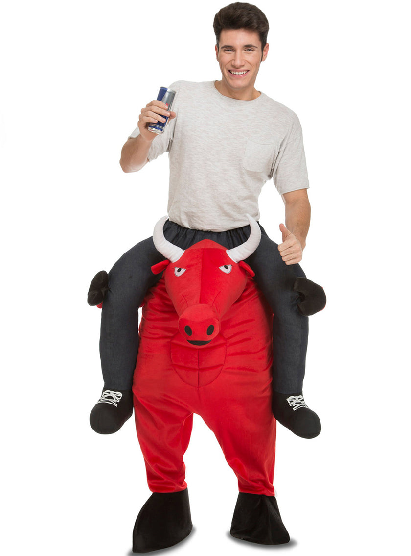 Déguisement porte-moi taureau rouge