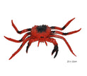 crabe rouge et noir 23x12cm