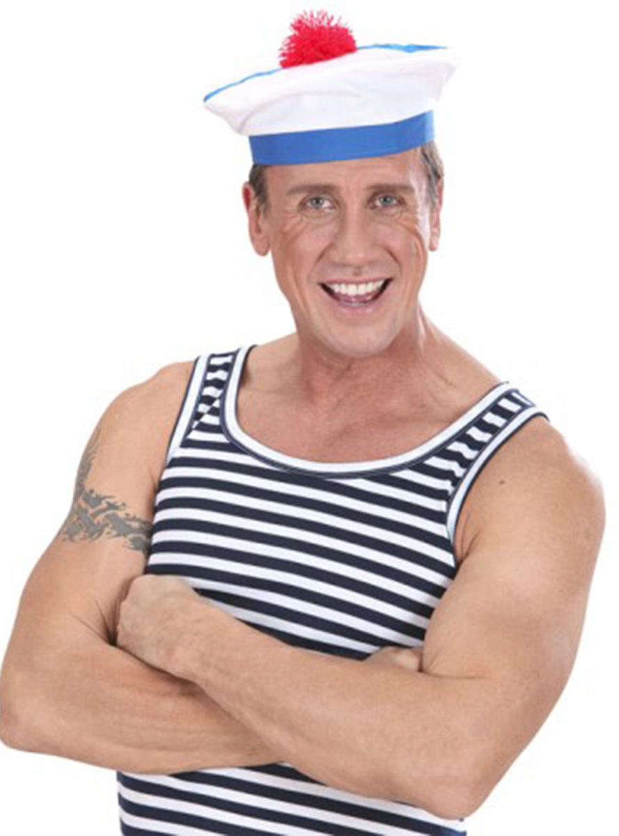 Béret blanc marin français