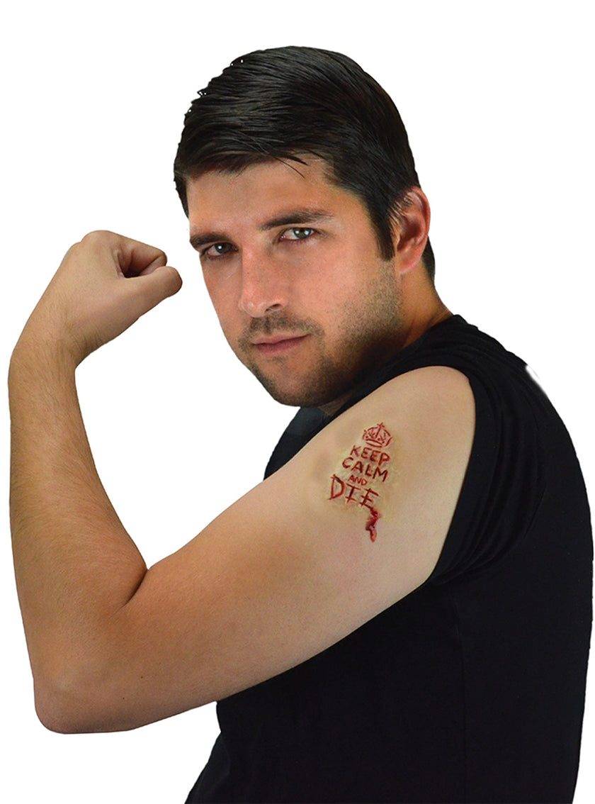 Prothèse Keem calm and die gravé dans la peau