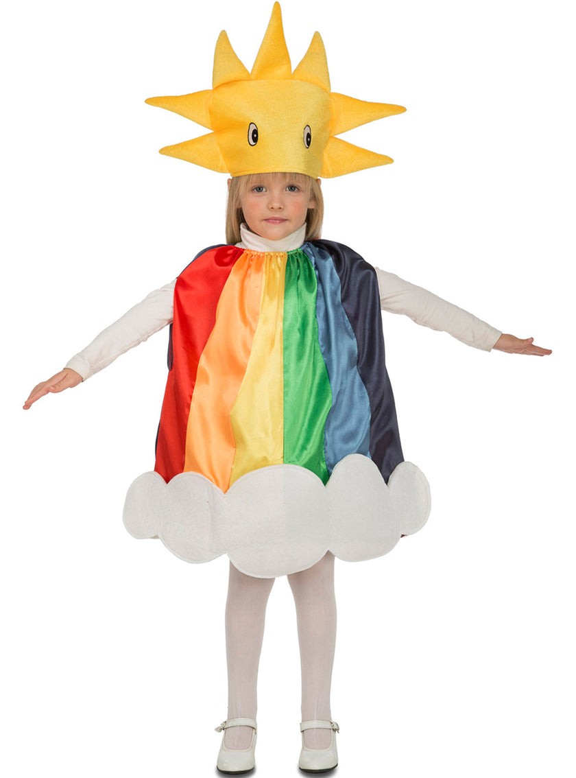 Déguisement arc-en-ciel ensoleillé enfant