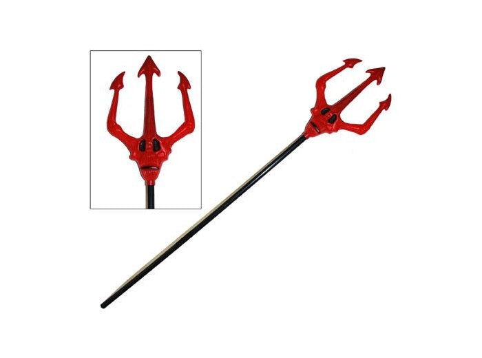 fourche trident de diable avec tête 1m20