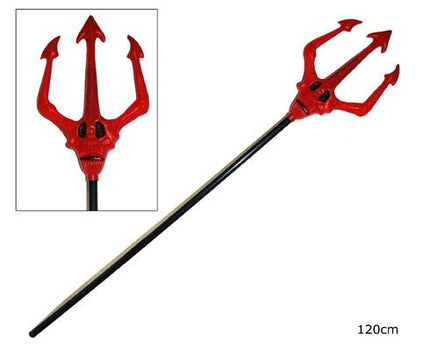 fourche trident de diable avec tête 1m20