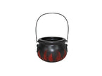 chaudron de sorcière avec flammes 15cm