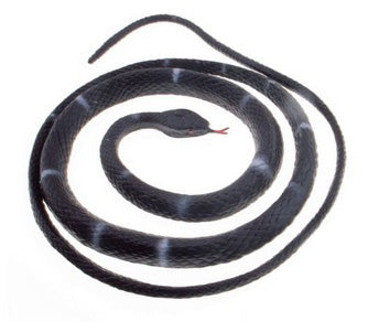 serpent vipère noir gris 80cm