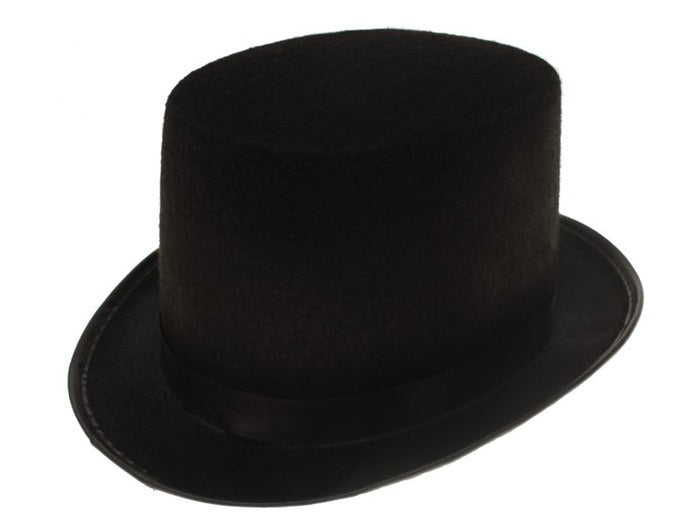 chapeau haut de forme feutrine noir enfant 50cm