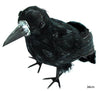 corbeau avec plumes 38cm