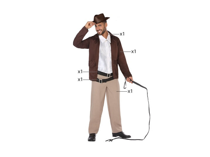 déguisement d''aventurier 5pcs homme taille xl