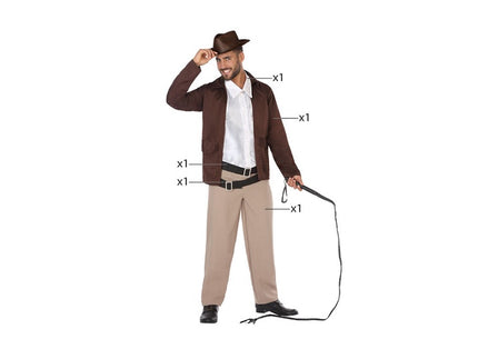 déguisement d''aventurier 5pcs homme taille xl