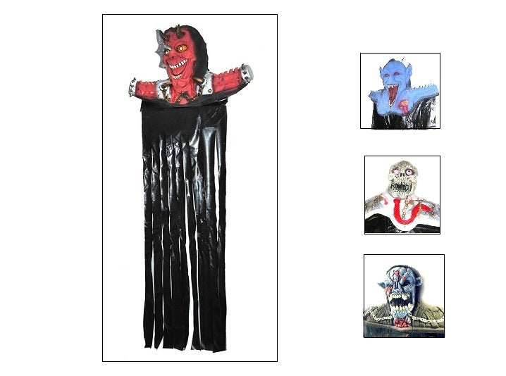 décoration de porte d''horreur avec personnage mix 2m