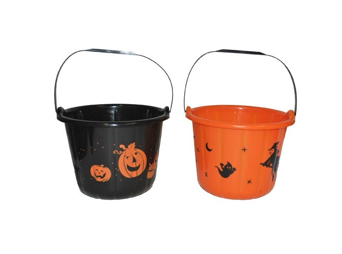 seau citrouille à bonbons mix 23cm