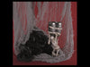 voile de décoration halloween gris 350x55cm