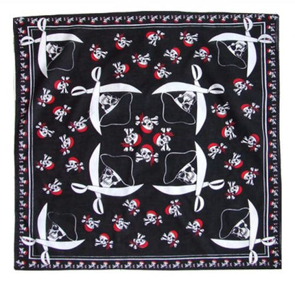 bandana motifs pirates sabres et crânes