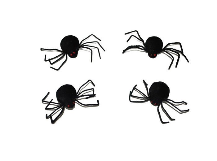 lot de 4 araignées 9cm