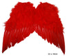 ailes d''ange plumes petite rouge 33cm