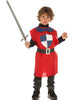 Tunique de chevalier médiéval rouge enfant