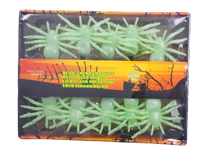 guirlande araignée lumineuse & sonore 10 lampes 3m