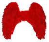 ailes d''ange plumes grande rouge 70cm