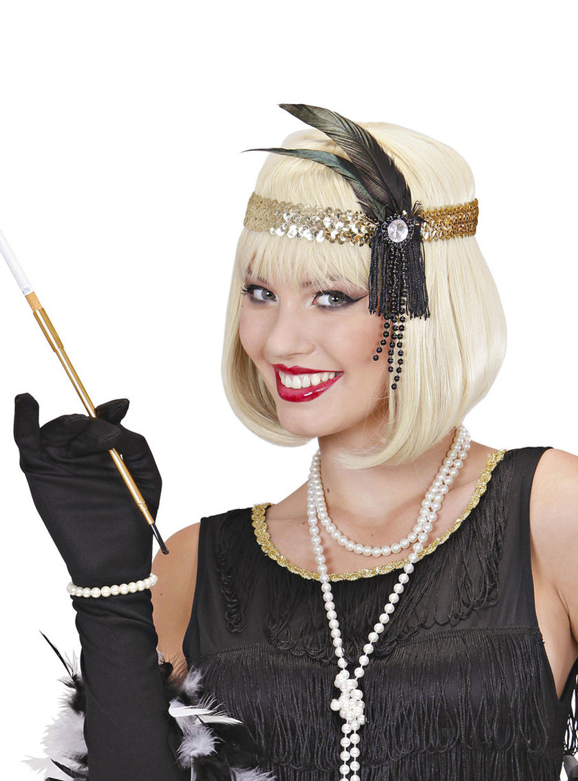 Bandeau charleston doré