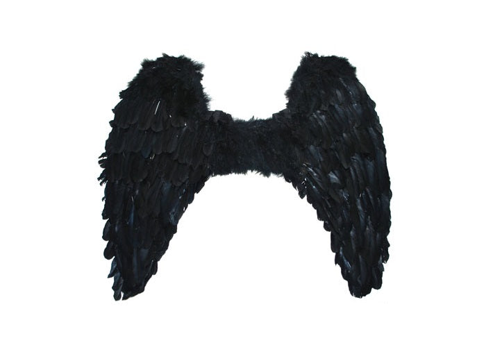 ailes d''ange plumes grande noir 70cm