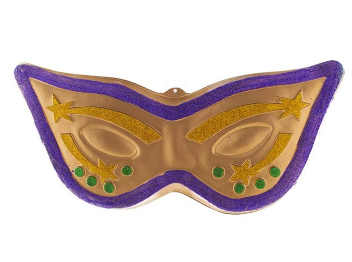 décoration murale masque loup carnaval venise 74x37cm