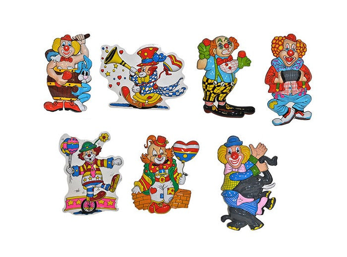 décoration murale clown mix 47cm
