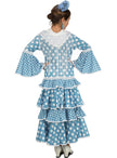 Déguisement flamenco turquoise fille