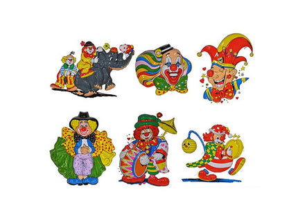 décoration murale clown de cirque mix 60cm