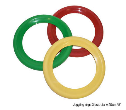 lot de 3 anneaux de jonglage 20cm